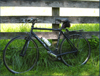 Image of Bicycle at Fence